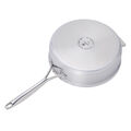 4 qt, Stainless Steel, Hybrid Ceramic Nonstick Saute Pan With Lid,,large