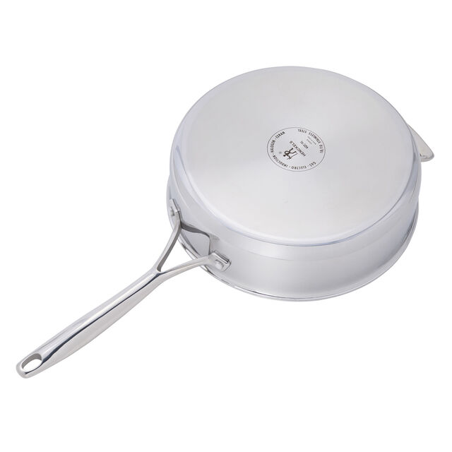 4 qt, Stainless Steel, Hybrid Ceramic Saute Pan With Lid,,large