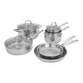 10-pc, Stainless Steel, Cookware Set,,large