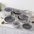 10 Piece stainless steel Cookware set,,large