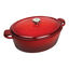4.4 l cast iron oval French oven, red,,large preview