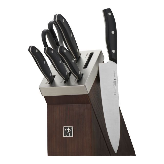 7 Piece, SELF SHARPENING BLOCK SET, brown,,large