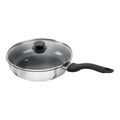 Schmorpfanne mit Glasdeckel 28 cm, Edelstahl,,large