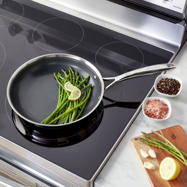2-pc, Stainless Steel, Ceramic Hybrid Frying Pan Set,,large