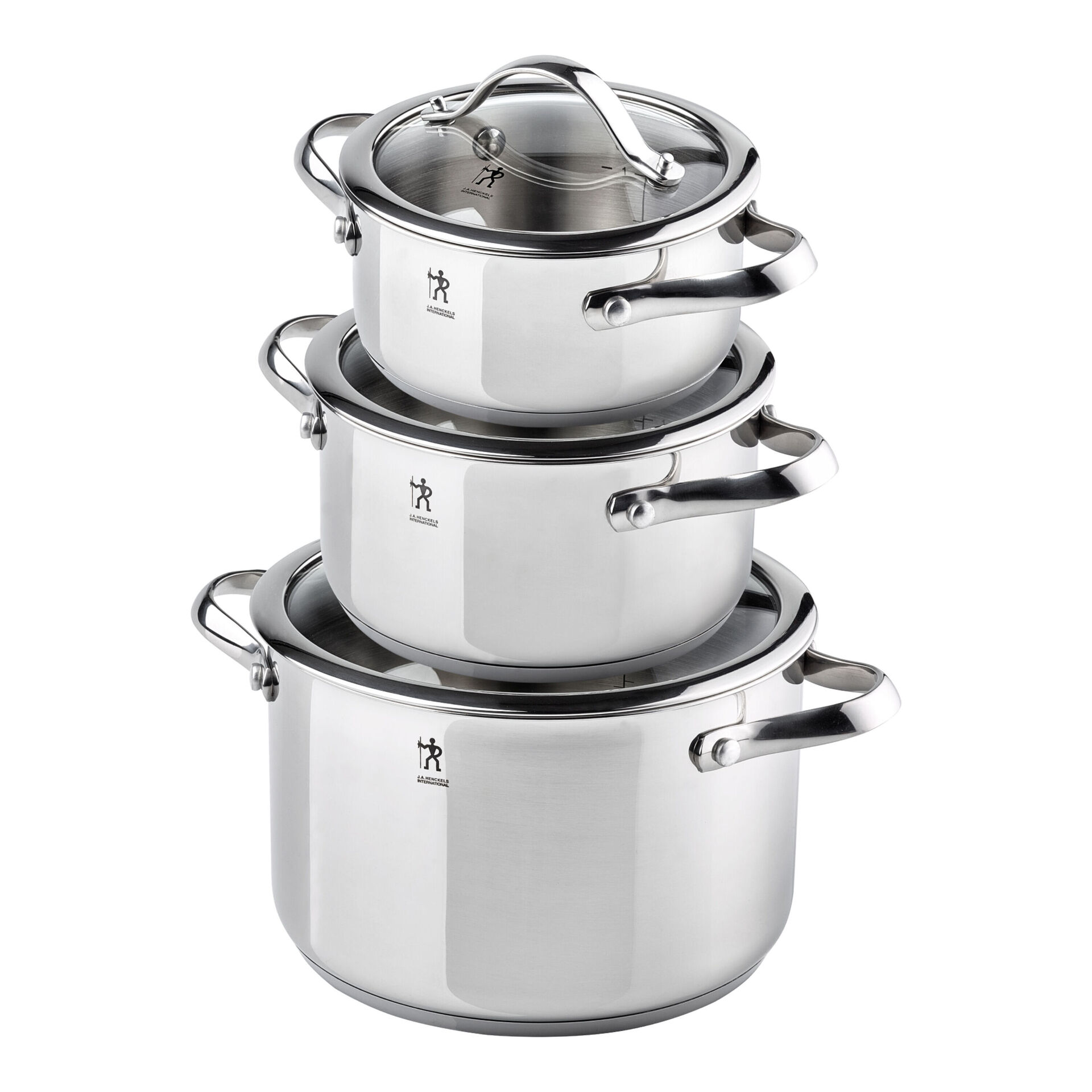 Pot set 6 Piece, 18/10 Stainless Steel,,large