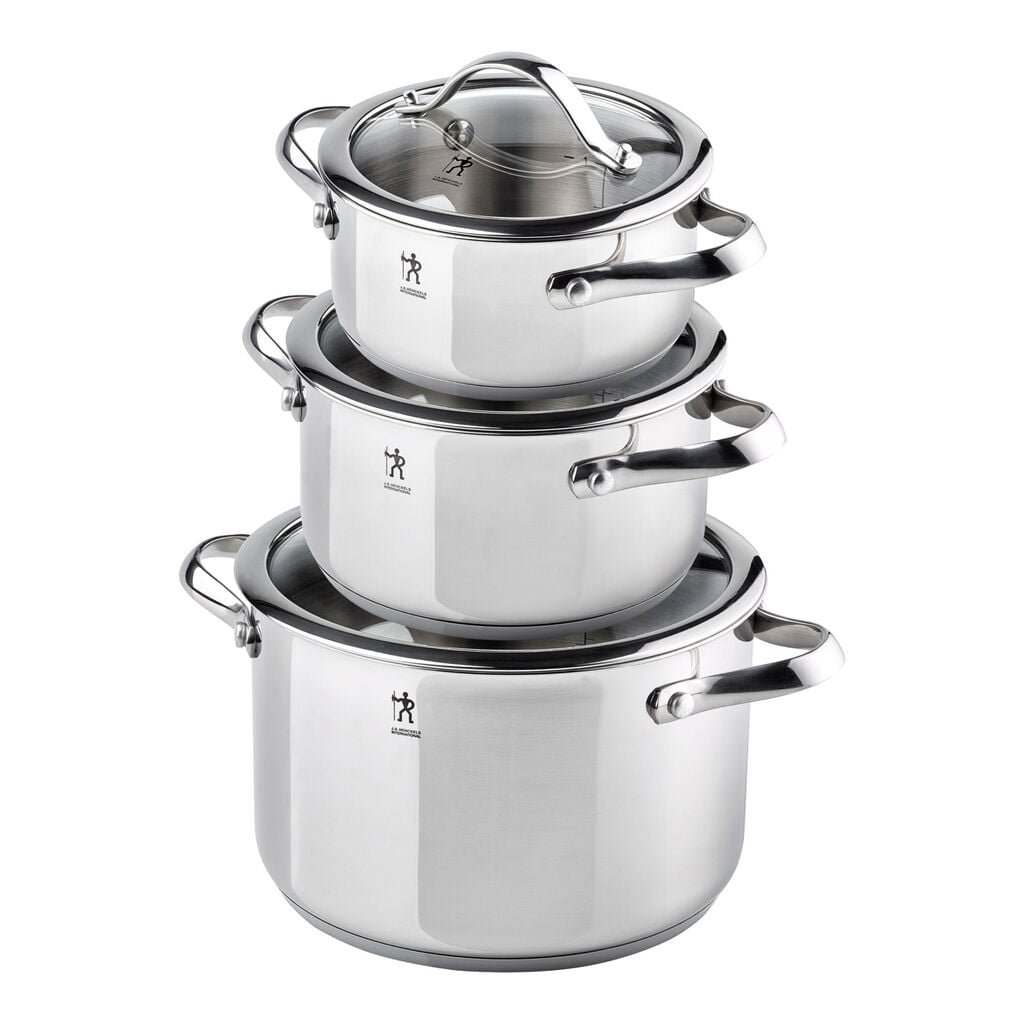 Pot set 6 Piece, 18/10 Stainless Steel,,large