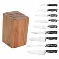 10 Piece, Knife block set, black,,large