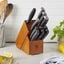12 Piece, Knife block set, brown,,large preview