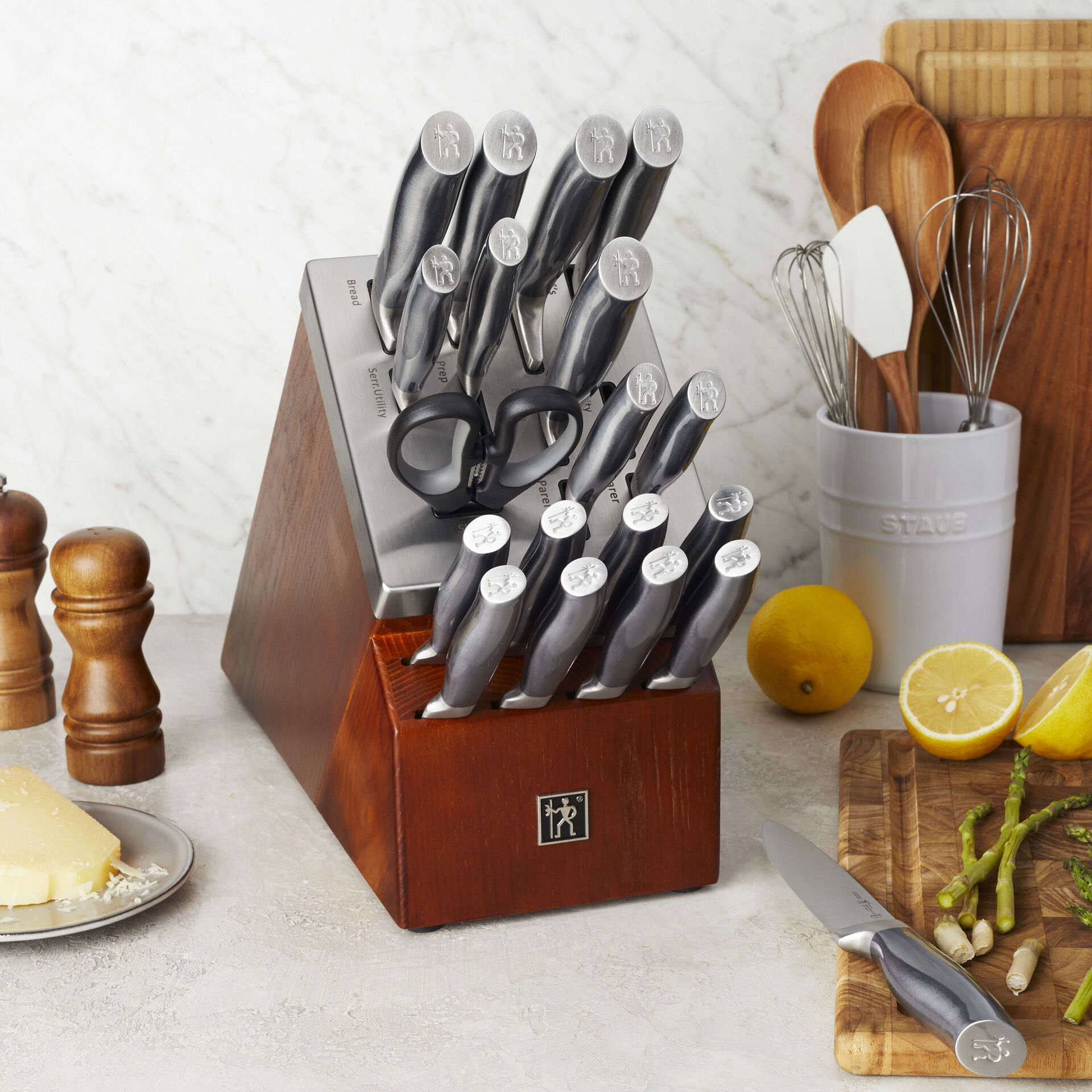 14-pc, Self-Sharpening Knife Block Set,,large