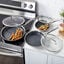 6-pc, Stainless Steel, Ceramic Hybrid Nonstick Frying Pan Set With Lids preview