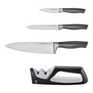 4 Piece, Knife set, graphite-grey