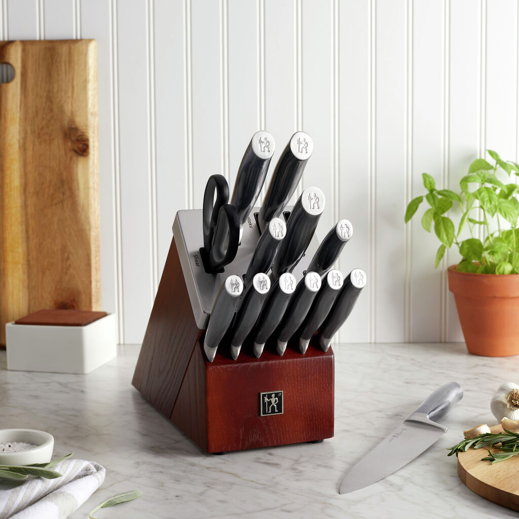 14-pc, Self-Sharpening Knife Block Set,,large