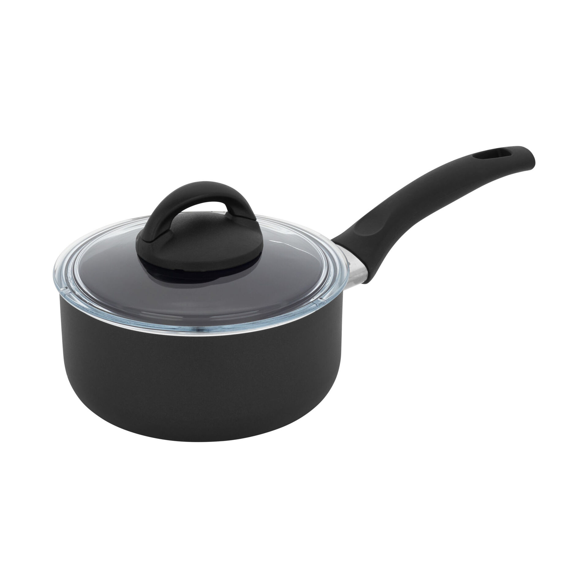 10 Piece aluminum Cookware Set - Black,,large