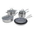10-pc, Stainless Steel, Ceramic Nonstick Cookware Set,,large