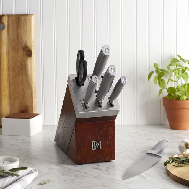 7-pc, Self-Sharpening Knife Block Set,,large