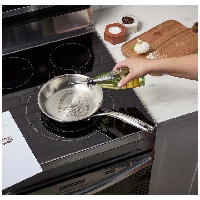 8.00 inch, Stainless Steel, Frying Pan,,large