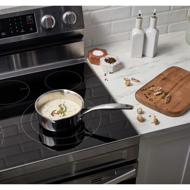 1.5 qt, Stainless Steel, Sauce Pan With Lid,,large