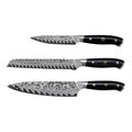 3-pc, Damascus Steel Chef Knife Set,,large