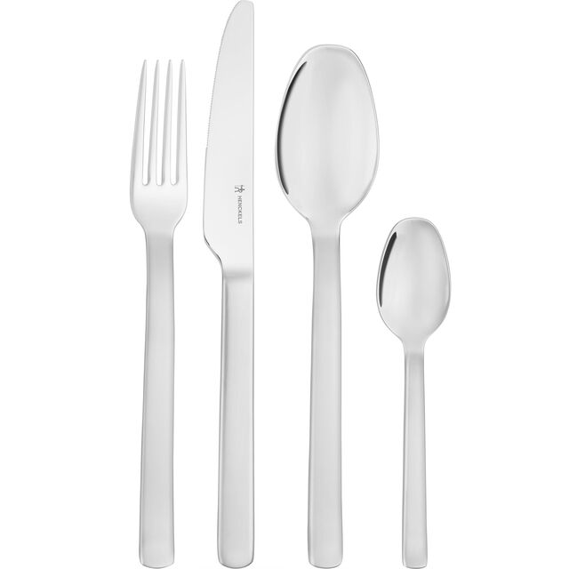 Besteckset 24-tlg, mattiert/poliert,,large
