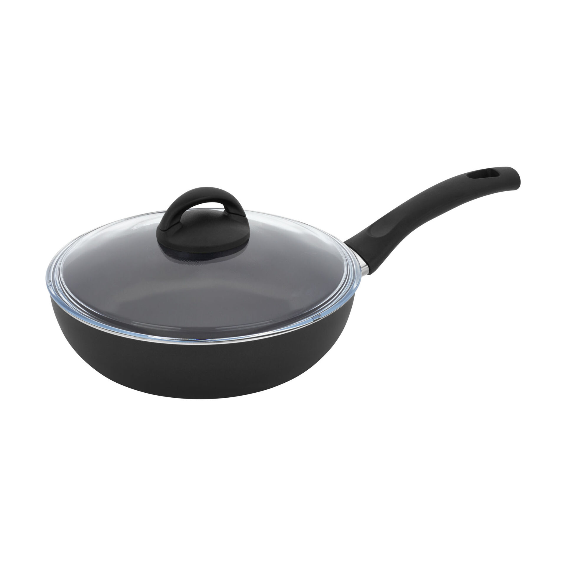 10 Piece aluminum Cookware Set - Black,,large