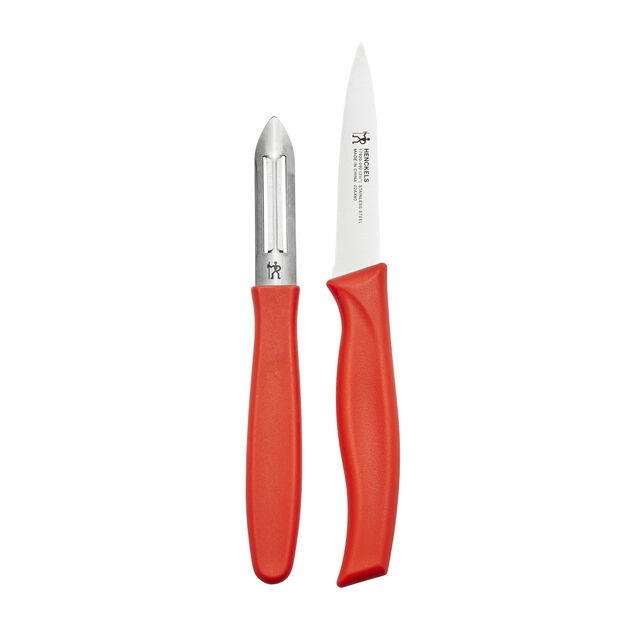 2 Piece, Knife set, red,,large