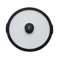 11-inch, Aluminum, Ceramic Nonstick Wok With Lid, Matte Black,,large