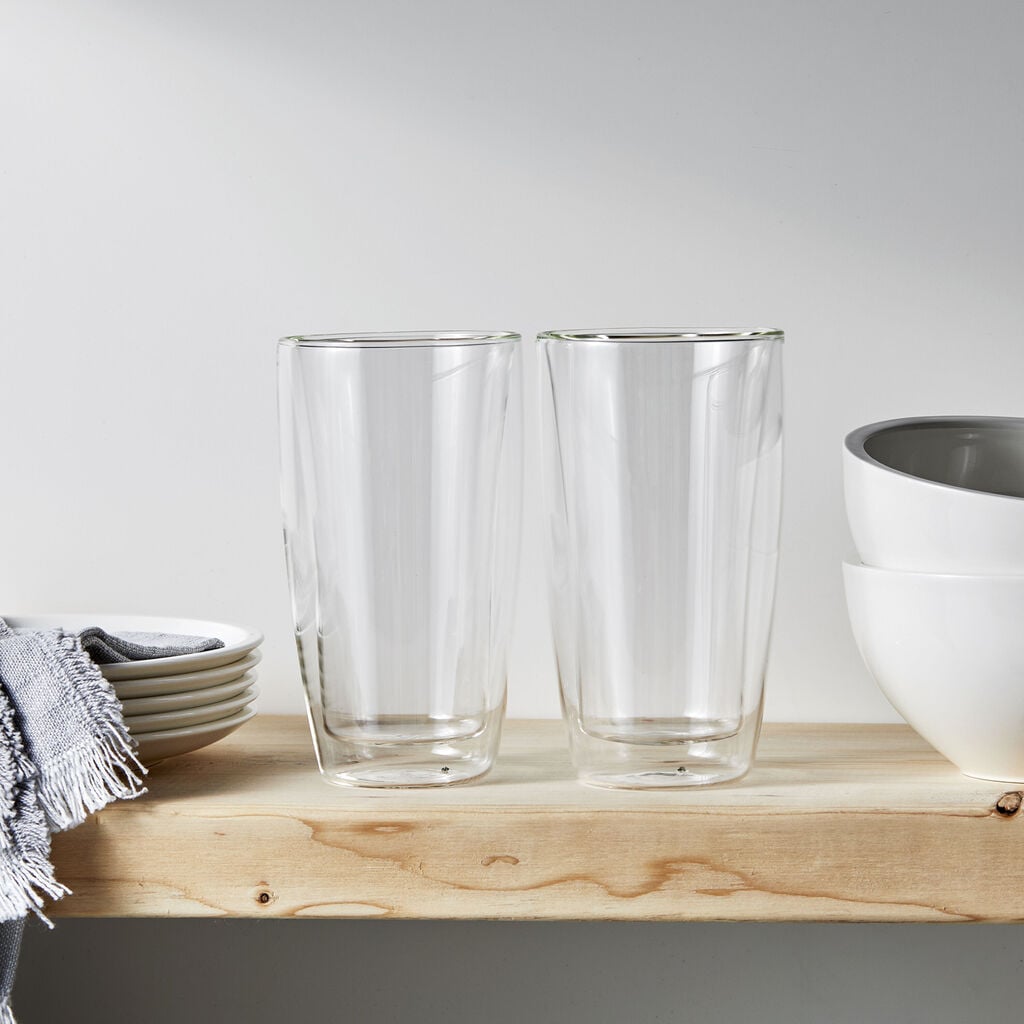 2 Piece, Latte glass set,,large