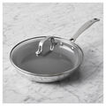 2-pc, Stainless Steel, Ceramic Nonstick Frying Pan With Lid,,large