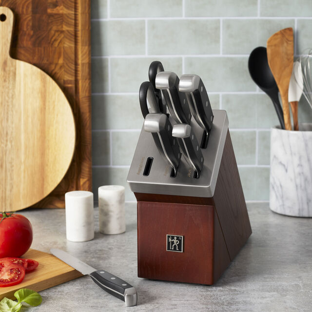7-pc, Self-Sharpening Knife Block Set,,large