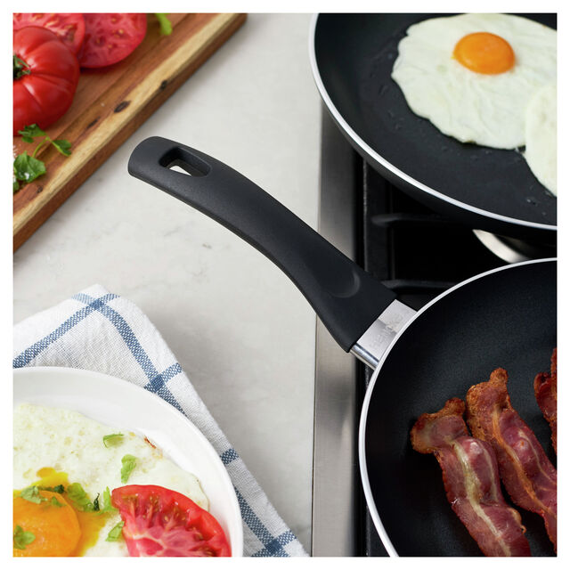 2 Piece aluminum Frypan Set - Black,,large