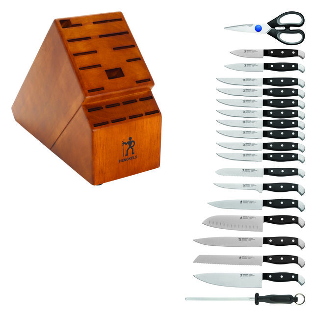 20 Piece, Knife block set, Walnut,,large