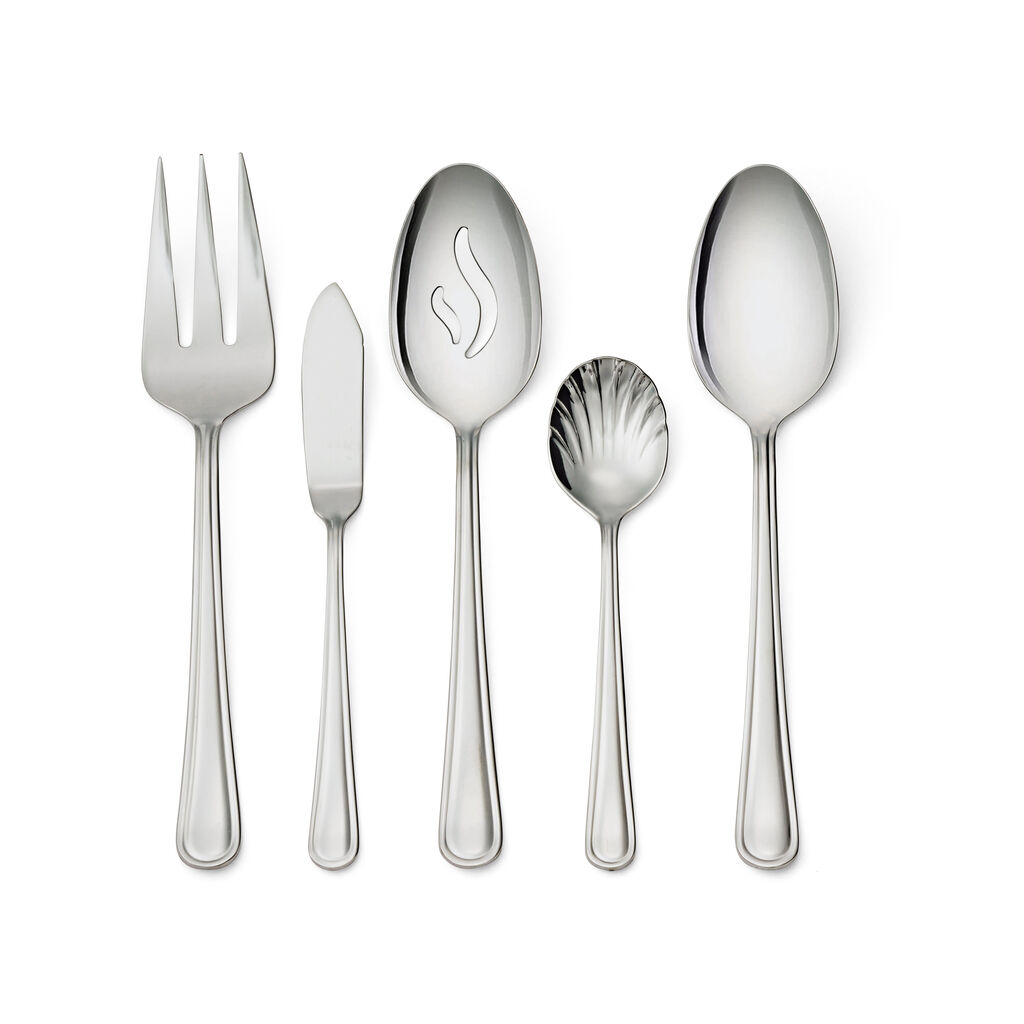 45 Piece Flatware Set polished,,large