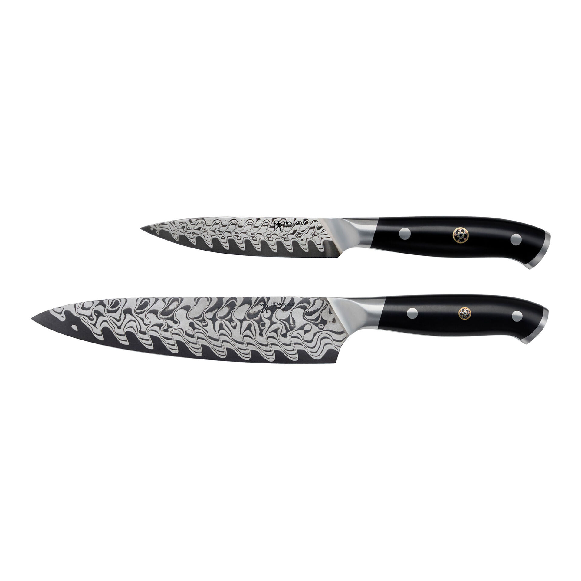 2-pc, Damascus Steel Chef and Paring Knife Set,,large