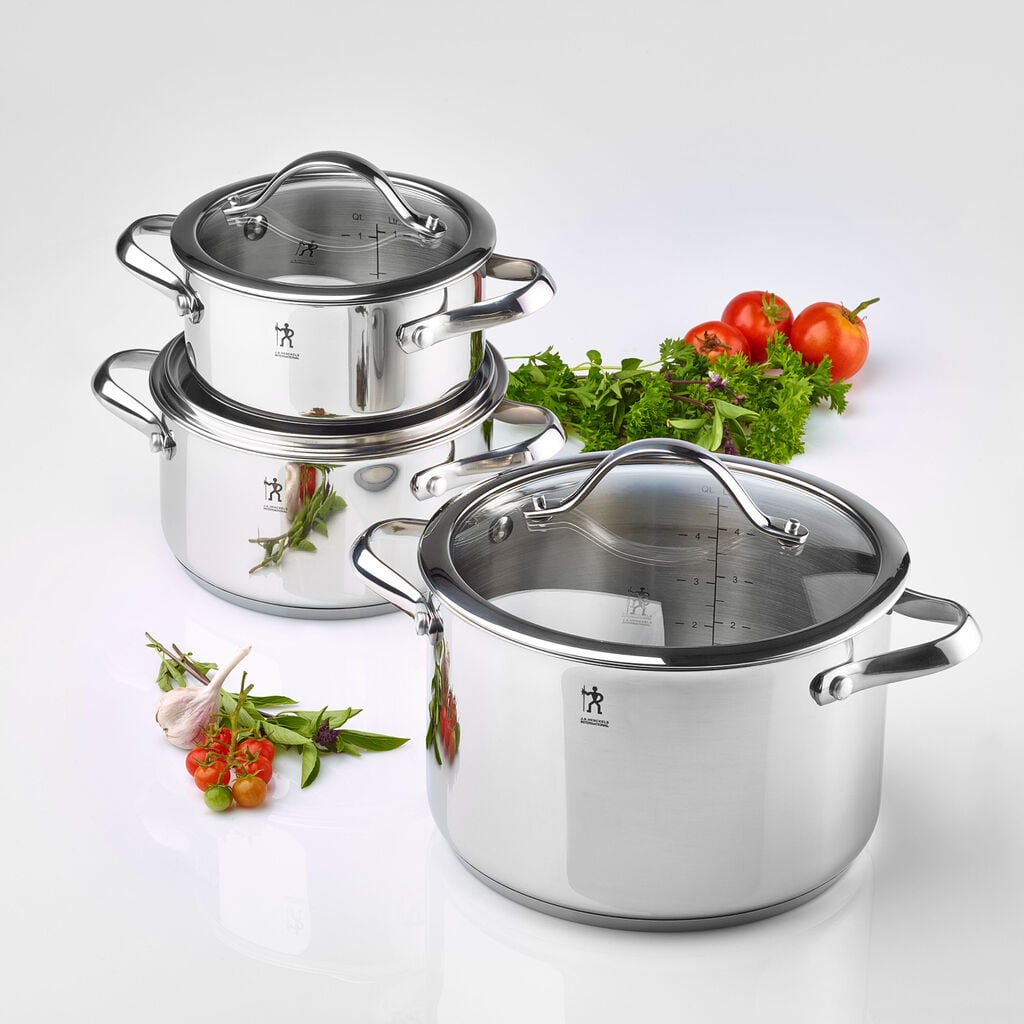 Pot set 6 Piece, 18/10 Stainless Steel,,large