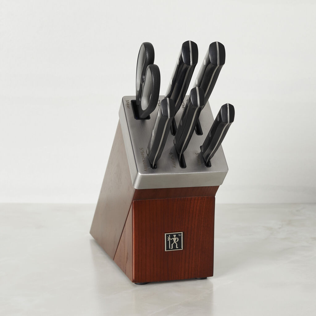 7-pc, Self-Sharpening Knife Block Set,,large