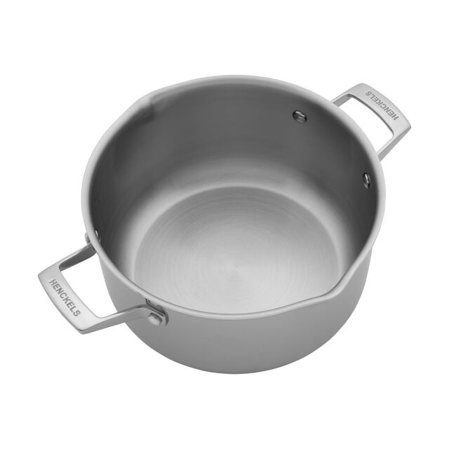 6 qt, Stainless Steel, Dutch Oven With Glass Lid,,large