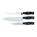 3 Piece, Knife set, black,,large