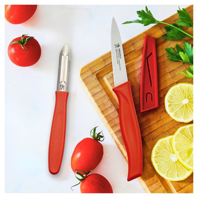 2 Piece, Knife set, red,,large