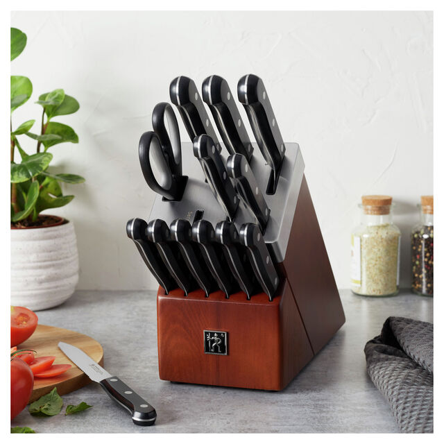 14-pc, Self-Sharpening Knife Block Set,,large