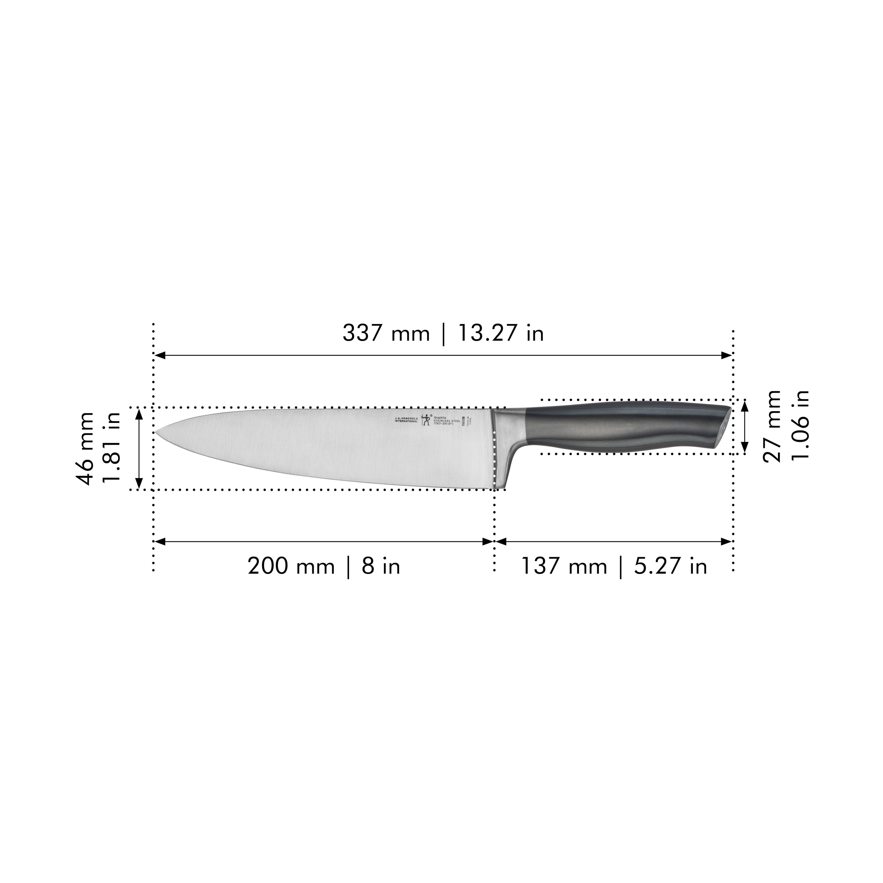Graphite 8.00 inch, Chef Knife | Henckels US