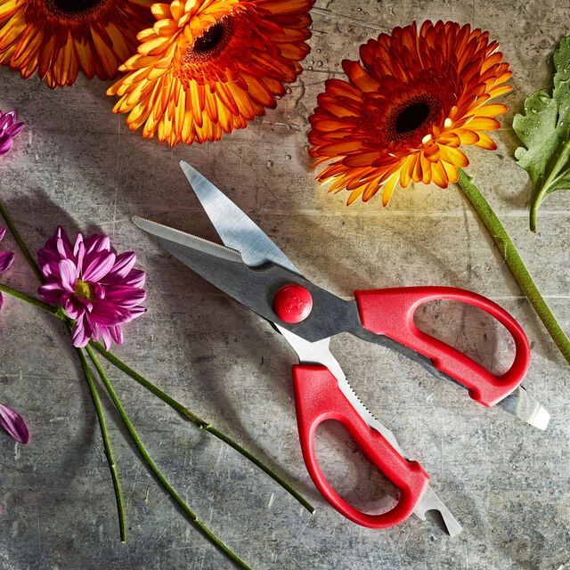 20 cm, Multi-purpose shears, red,,large