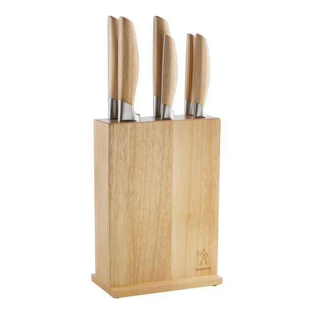 7-tlg, Messerblockset, Natur,,large