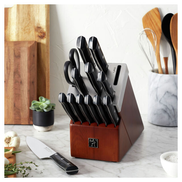 14-pc, Self-Sharpening Knife Block Set,,large