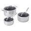 6-pc, Stainless Steel, Ceramic Hybrid Nonstick Pot Set With Lids,,large preview