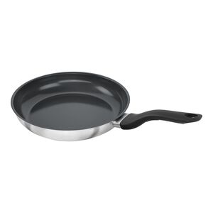 Bratpfanne 28 cm, Edelstahl, Silber