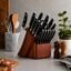 17 Piece, Knife block set, brown,,large preview
