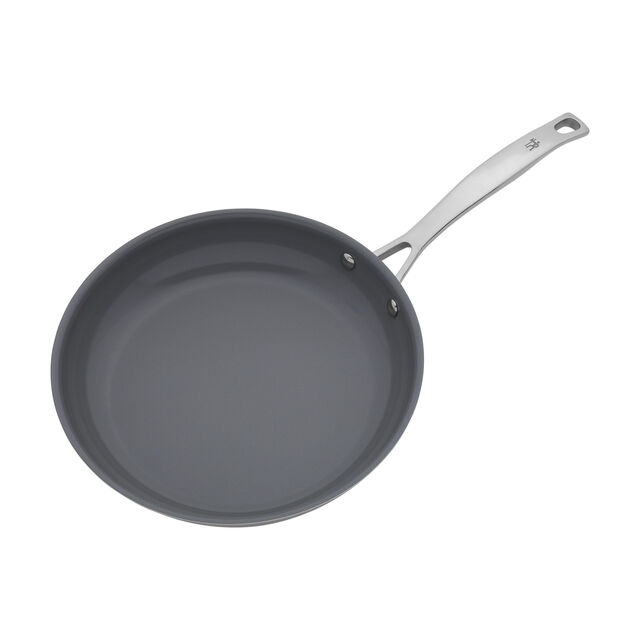 2-pc, Stainless Steel, Ceramic Nonstick Frying Pan With Lid,,large