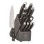 12 Piece, Knife block set, black,,large preview