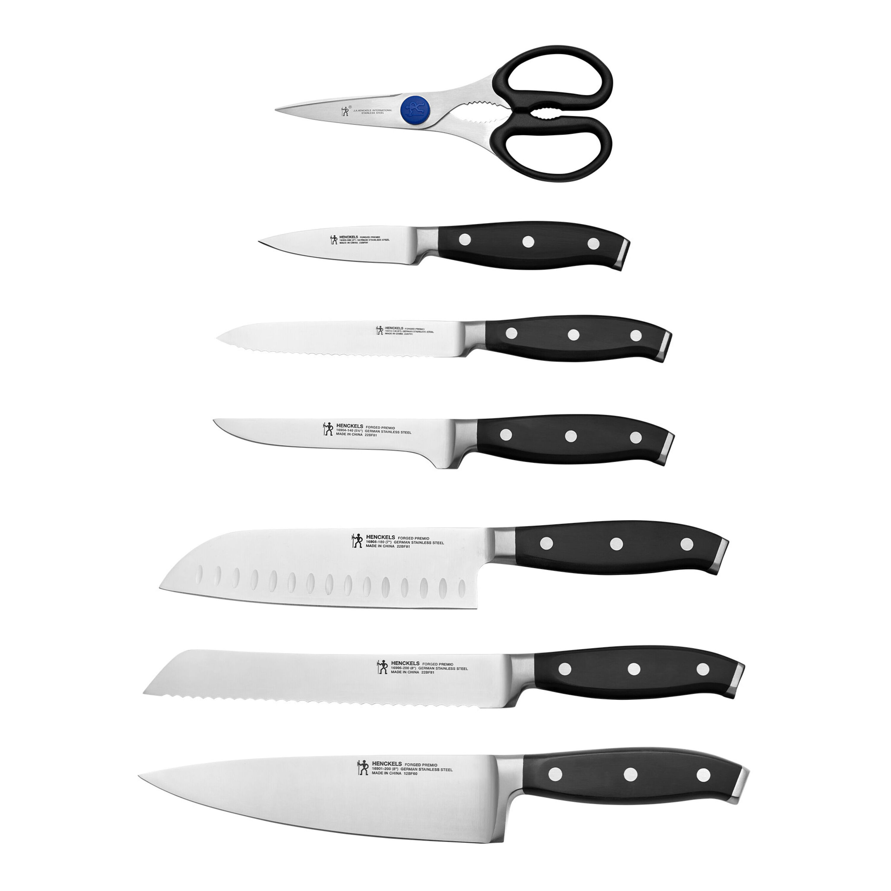 Forged Premio 7-pc, Knife Set Without Block | Henckels US