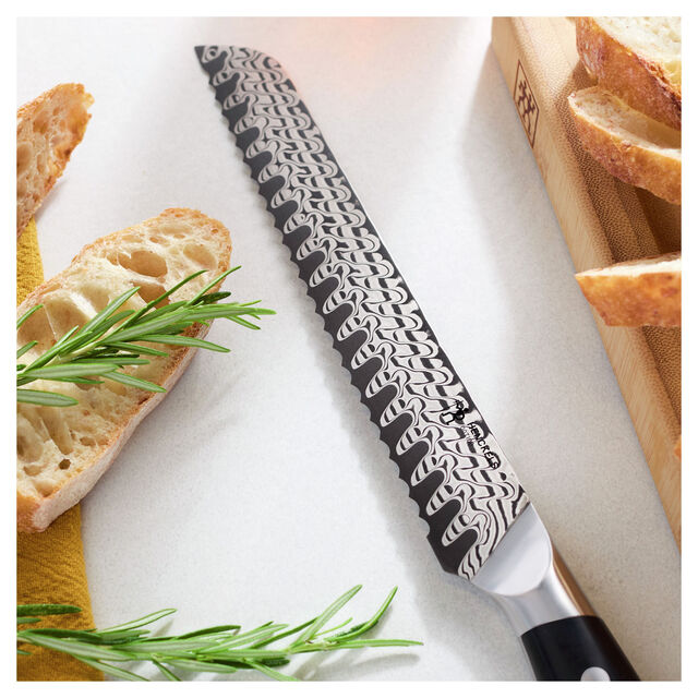 6-pc, Damascus Steel Knife Set w/Magnetic Easel,,large